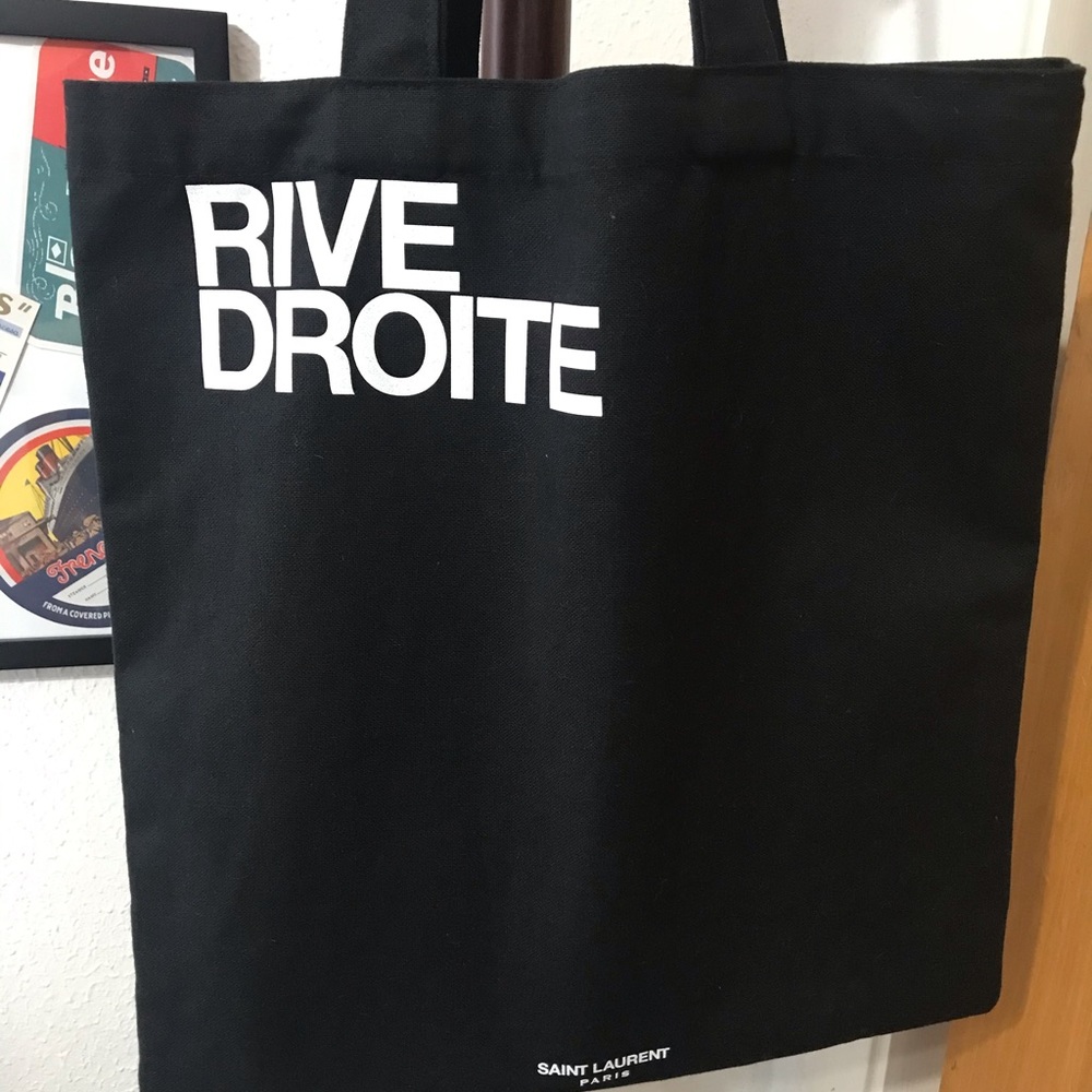 YSL Rive Droite Totebag Black Canvas SOLD OUT